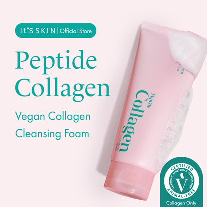 It'S SKIN Peptide Collagen Cleansing Foam – Hydrating Cleanser with Vegan Collagen & Oat Peptides