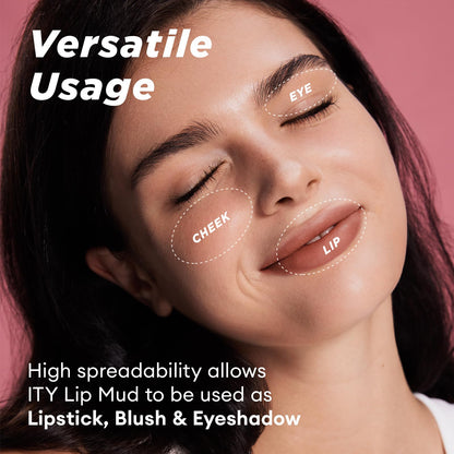 ITY Velvet Matte Lip Stain Mousse Lip Clay Berrylicious – Rich Pigment, Matte Finish, 0.14 oz