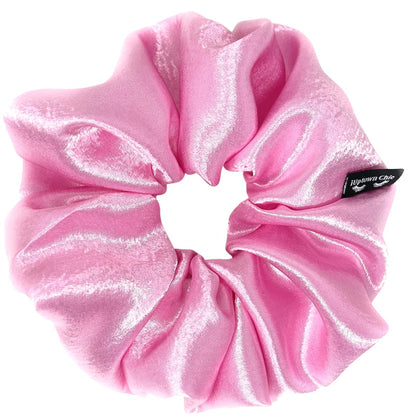 Iuptown Chic Jumbo Satin Scrunchies XL – Frizz Prevention & Sleep Hair Holder (Pink)