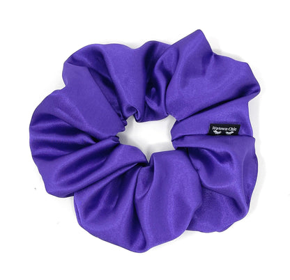 IUPTOWN CHIC Jumbo Satin Scrunchies - XL Purple, Frizz Prevention & Breakage Protection