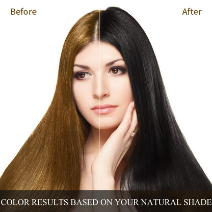 Ivnil Augeo Instant Hair Color Shampoo 3-in-1 for Men and Women – Black, 500ML