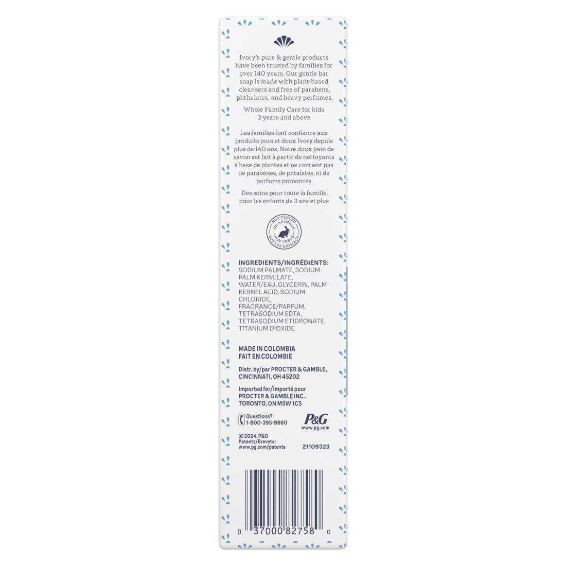 Ivory Original Bar Soap – 20 Bars (4 oz Each) | Pure, Dye-Free Clean for the Whole Family