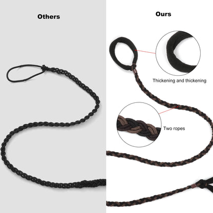 Ivyu Sport Hair Ties for Women – 4 Pack Braided Elastic Pony Tails (40 Inch)