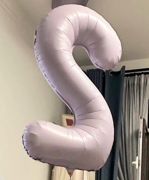 IWERP Lilac Number 8 Balloon 40 Inch – Lavender 8th Birthday Decor