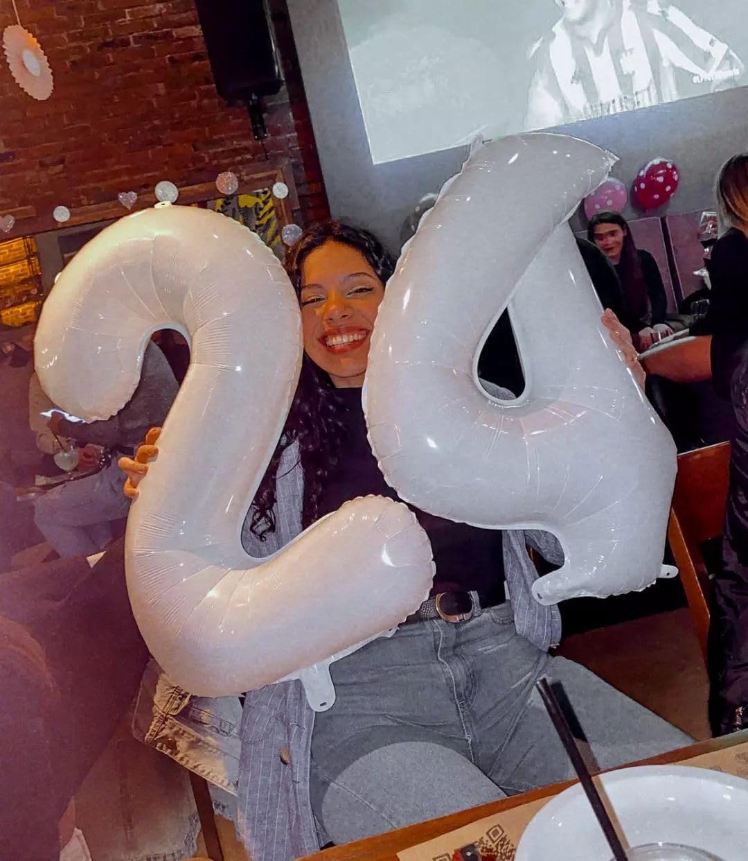 IWERP White Number 9 Balloon 40-Inch — Giant 9th Birthday Foil Balloon