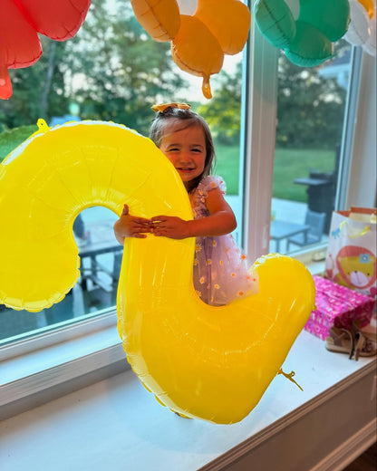 IWERP Yellow Number 6 Balloon 40 Inch – 6th Birthday Decorations