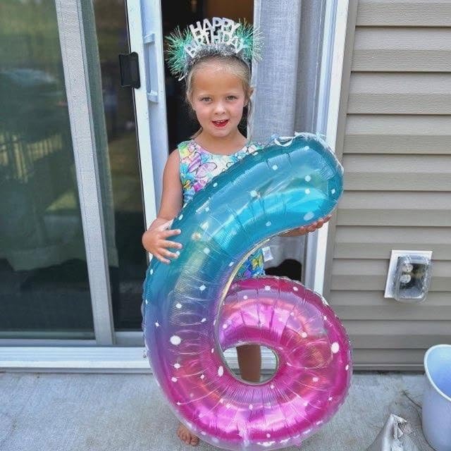 IWERP Starry Sky 4 Balloon 40-Inch – 4th Birthday Decorations