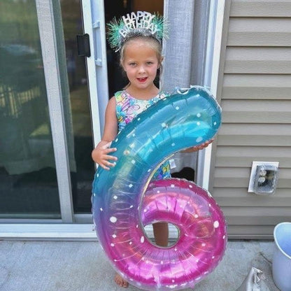 IWERP Starry Sky 4 Balloon 40-Inch – 4th Birthday Decorations