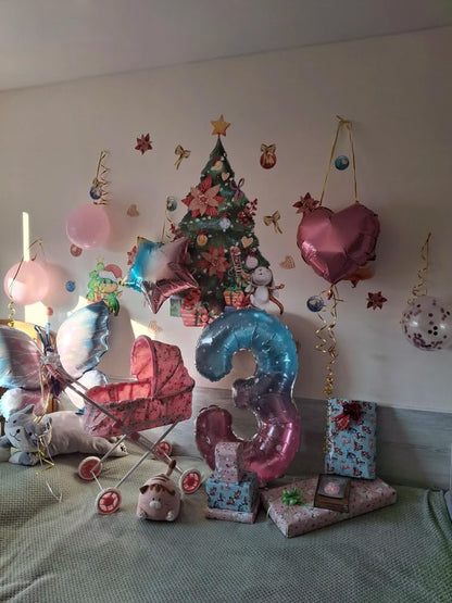 IWERP Starry Sky 4 Balloon 40-Inch – 4th Birthday Decorations