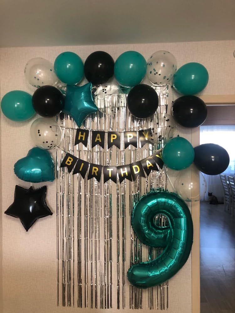 IWERP Teal 40-Inch 8 Balloon – 8th Birthday Decorations | Teal Party Supplies