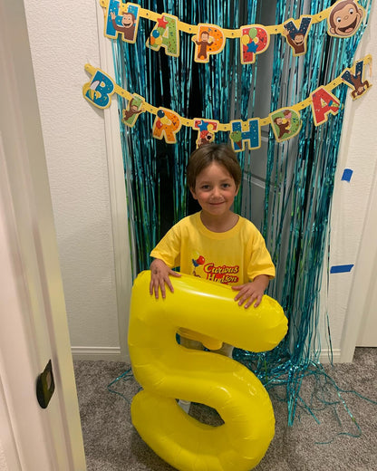 IWERP Yellow Number 8 Balloon 40 Inch – 8th Birthday Decorations