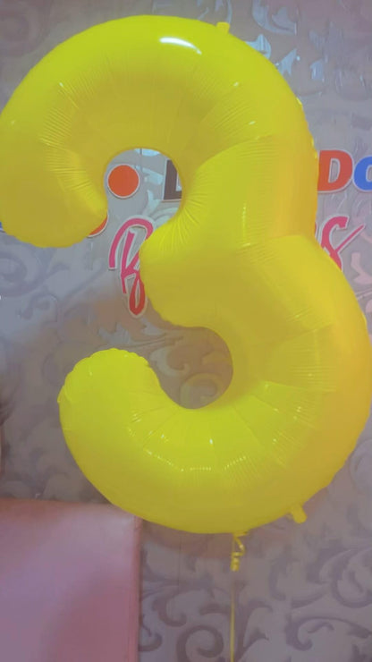 IWERP Yellow Number 8 Balloon 40 Inch – 8th Birthday Decorations