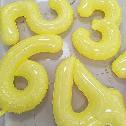 IWERP Yellow Number 8 Balloon 40 Inch – 8th Birthday Decorations