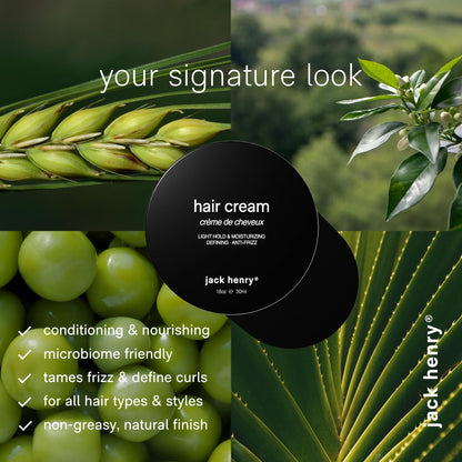 Jack Henry Hair Styling Cream – Light Hold & Subtle Shine for All Hair Types
