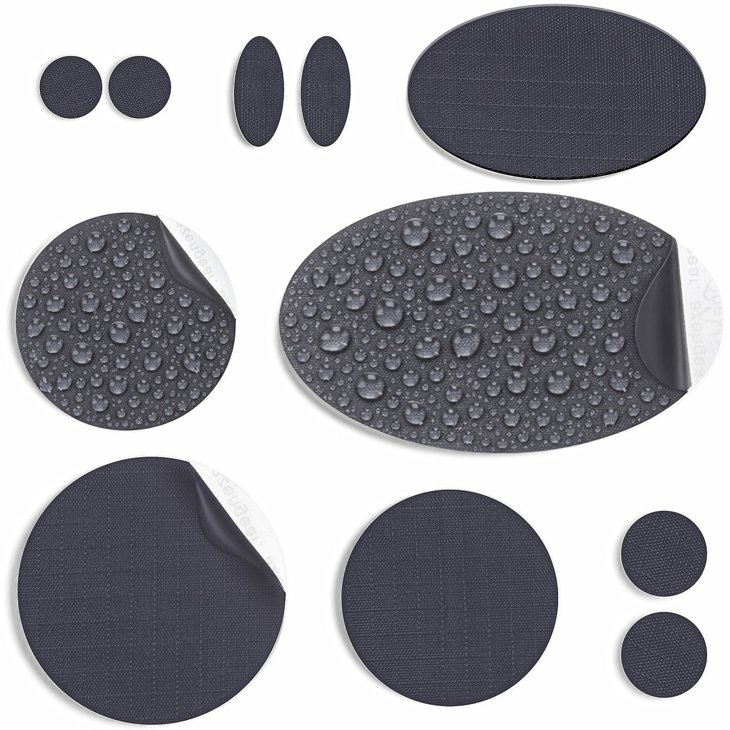 Repair Patches (30+ Colours) for Puffer Jackets, Tents, Upholstery - Stick On, Waterproof, Tear-Cold-Heat-Resistant