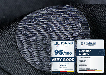 Repair Patches (30+ Colours) for Puffer Jackets, Tents, Upholstery - Stick On, Waterproof, Tear-Cold-Heat-Resistant
