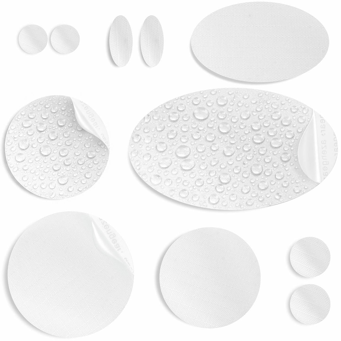Repair Patches (30+ Colours) for Puffer Jackets, Tents, Upholstery - Stick On, Waterproof, Tear-Cold-Heat-Resistant
