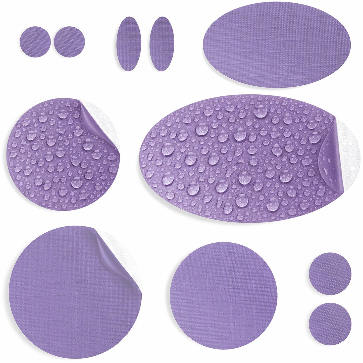 Repair Patches (30+ Colours) for Puffer Jackets, Tents, Upholstery - Stick On, Waterproof, Tear-Cold-Heat-Resistant