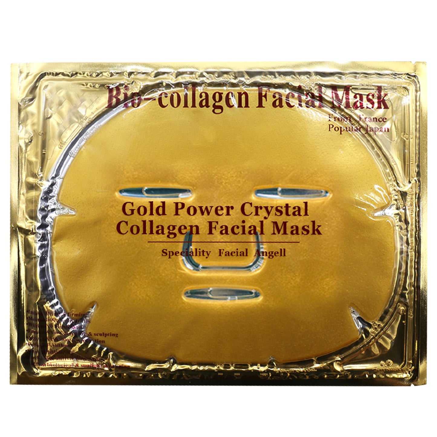 Jakuva 24k Gold Gel Facial Mask – Deep Hydration, Collagen & Hyaluronic Acid, 15 Pcs