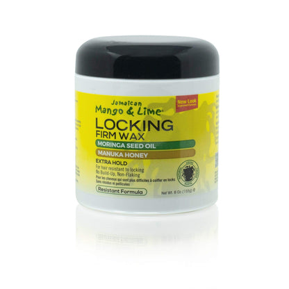 Jamaican Mango & Lime Locking Firm Wax – Extra Hold for Resistant Hair (6 oz, Pack of 2)