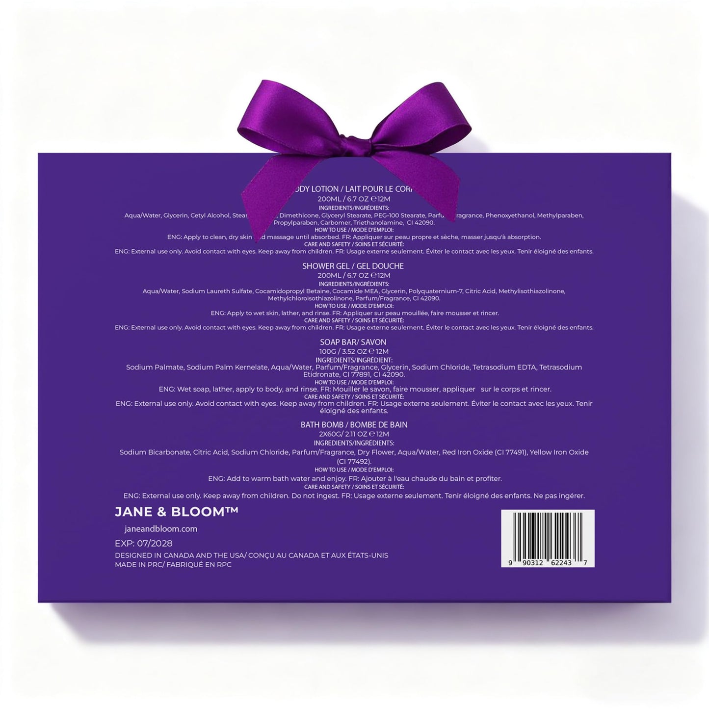 Gifts for Women Who Have Everything: Jane & Bloom Lavender & Bergamot Spa Gift Set