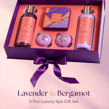 Gifts for Women Who Have Everything: Jane & Bloom Lavender & Bergamot Spa Gift Set