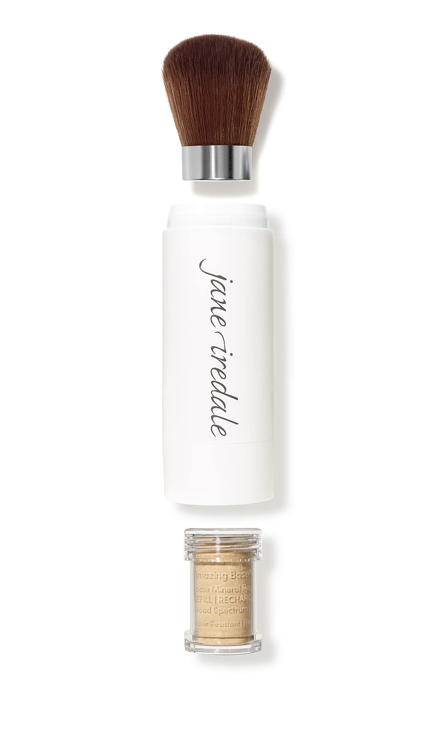 jane iredale Amazing Base Refillable Brush, Autumn – Mineral Foundation with SPF 20/15 (0.18 oz)
