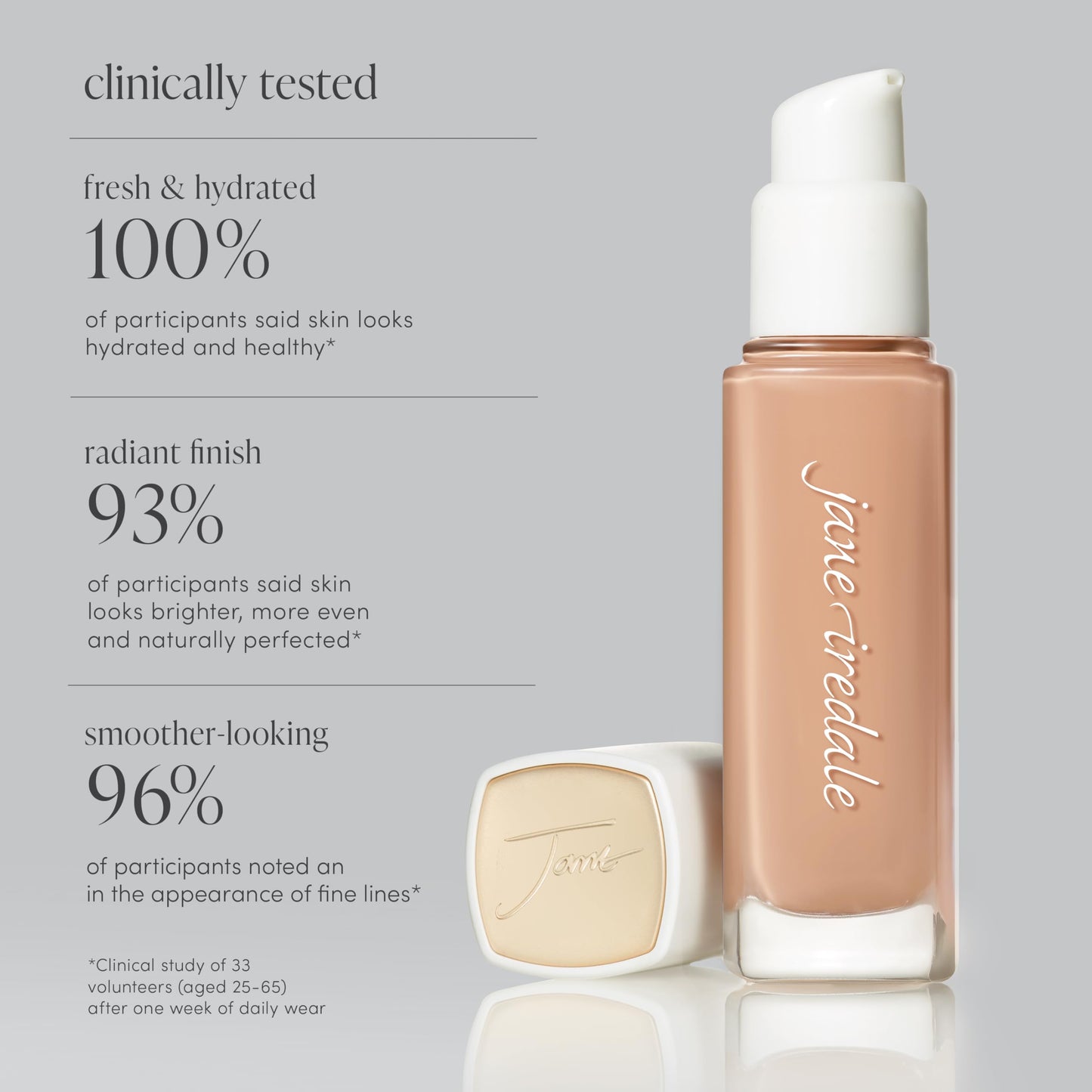 Jane Iredale Skintuition SPF 30 Radiance Foundation 80 Deeper | Buildable Medium Coverage, Skin-Like Finish