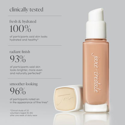Jane Iredale Skintuition SPF 30 Radiance Foundation 80 Deeper | Buildable Medium Coverage, Skin-Like Finish