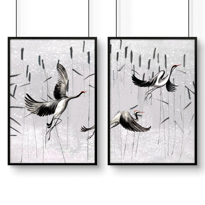 Japanese print art | set of 2 wall art prints
