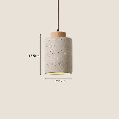 Wabi-Sabi Natural Stone Pendant Light – Japanese Modern Designer Hanging Lamp