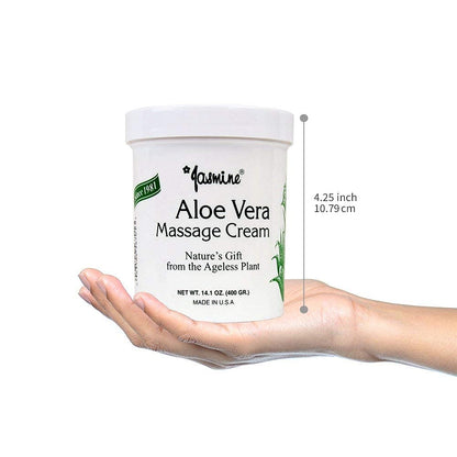 Jasmine Aloe Vera Massage Cream – Deep Hydration & Anti-Aging Therapy (400 g)