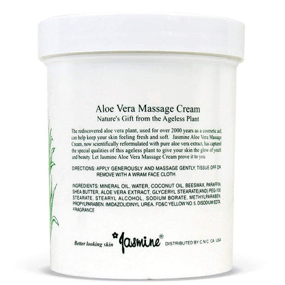 Jasmine Aloe Vera Massage Cream – Deep Hydration & Anti-Aging Therapy (400 g)