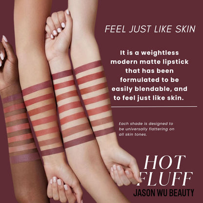 Jason Wu Beauty Hot Fluff Modern Matte Lipstick – 3-in-1 Lipstick, Blush & Shadow (Souffle) 3.8g
