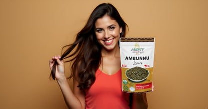 Jaunty Organics Ambunnu Leaves – Herbal Hair Care Shampoo, Detangler & Conditioner | Non-GMO 50g