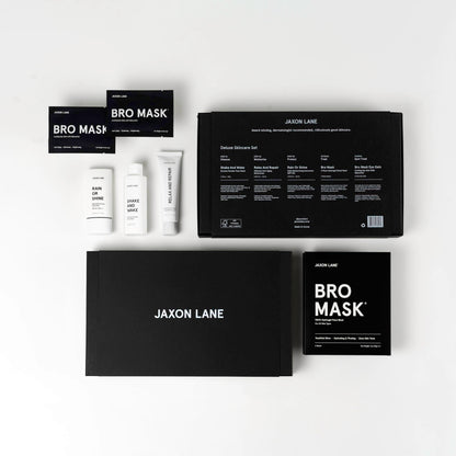 JAXON LANE Men's 5-Piece Deluxe Skincare Kit – Korean Anti-Aging Routine