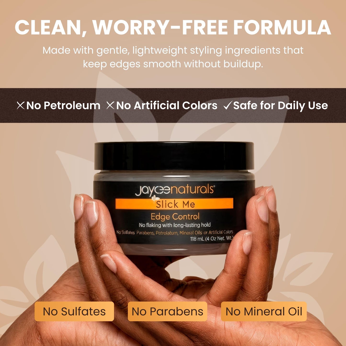 Jaycee Naturals Slick Me Edge Control – Water-Based Hold for 4C Hair