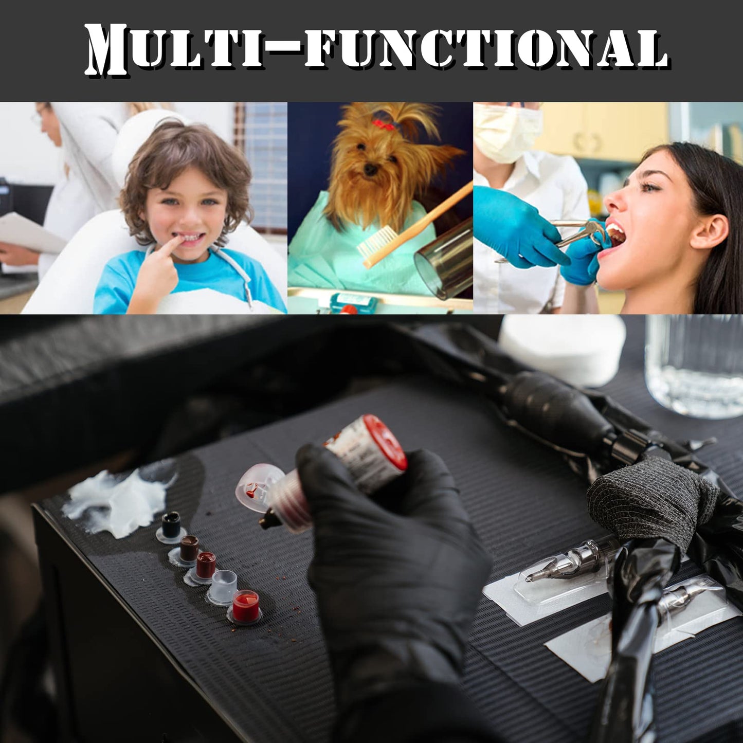 Jconly Professional Tattoo Practice Kit for Beginners – 67 Pcs Realistic Depth-Control Training
