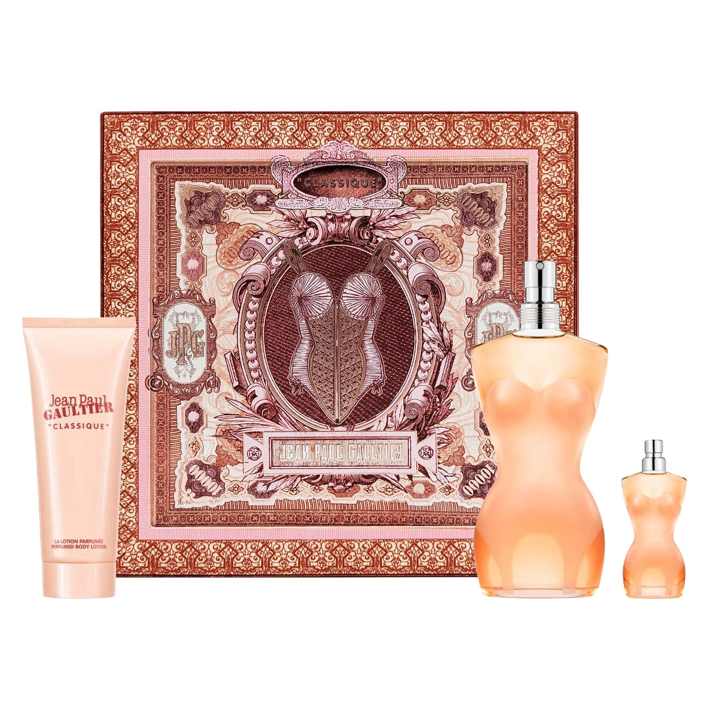 Jean Paul Gaultier Classique 3-Piece Gift Set – EDT, Lotion & Travel EDT