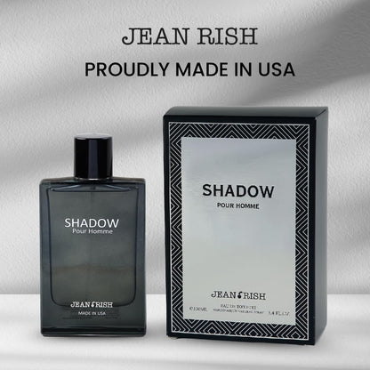 Jean Rish Shadow Pour Homme EDT – Lemon, Cedar & Musk, 3.4 oz / 100 ml