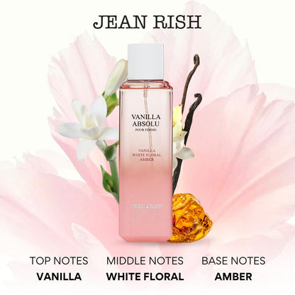 Jean Rish Vanilla Absolu EDP for Women | 3.4 oz / 100 ml | Vanilla, White Floral, Amber
