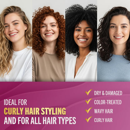 Jenoris Professional Curls Cream – Pistachio Oil Hydration for Defined, Frizz-Free Curls (16.9 fl oz)