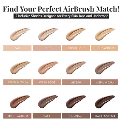 Jerome Alexander MagicMinerals AirBrush Foundation – 2-Piece Set (Medium Dark)