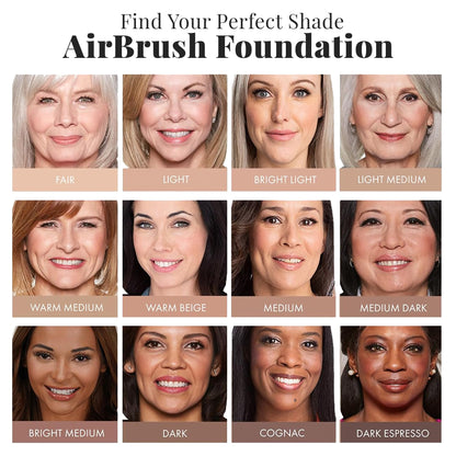 Jerome Alexander MagicMinerals AirBrush Foundation in Dark Espresso | Ultra-Light, Buildable Full Coverage