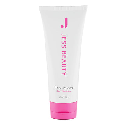 JESS BEAUTY Face Reset Cleanser – Hydrating Gel with Squalane & Hyaluronic Acid, 5 fl oz