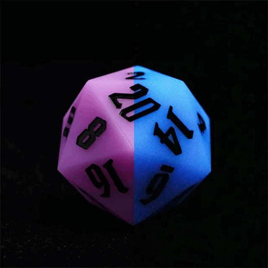 Jester's Bounce | Silicone D20 | Single Dice | Purple