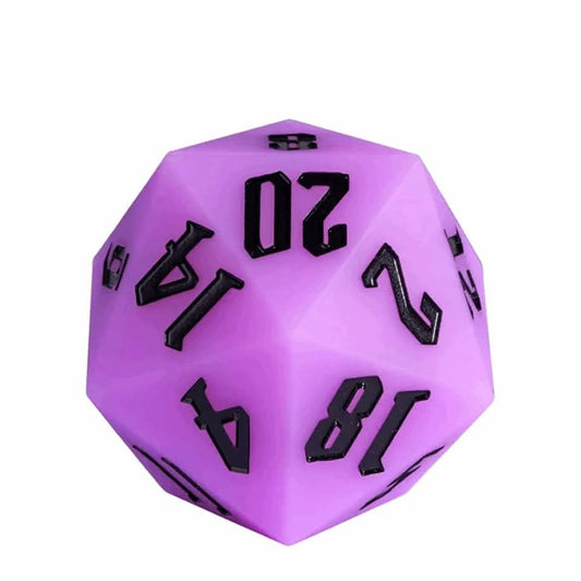 Jester's Bounce | Silicone D20 | Single Dice | Purple