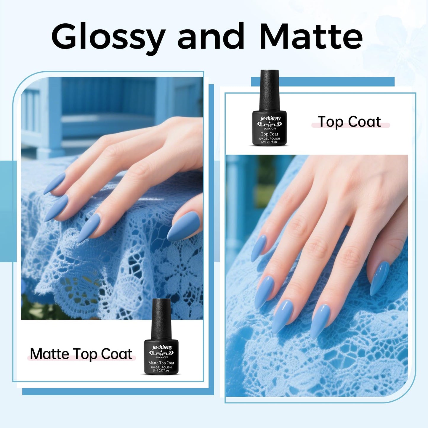 JEWHITENY Poly Nail Gel Kit – 14 Colors, 48W UV/LED Lamp, All-in-One DIY Gel Nails at Home