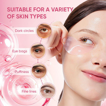 Jfsyb Instalift PDRN Collagen Eye Patches – Hydrating Hydrogel Under Eye Masks for Dark Circles