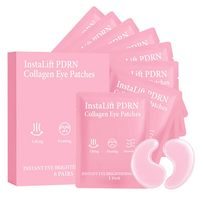 Jfsyb Instalift PDRN Collagen Eye Patches – Hydrating Hydrogel Under Eye Masks for Dark Circles